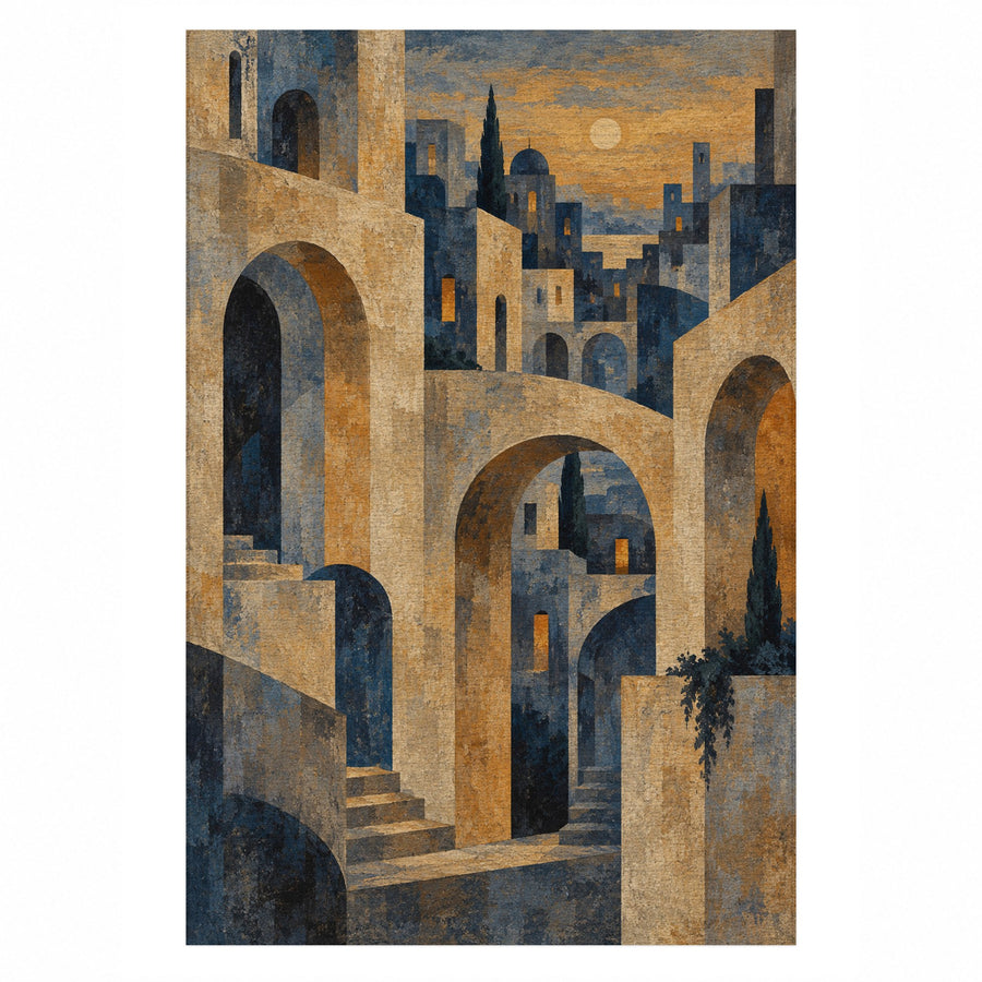 Old Town Arches Washable Rug