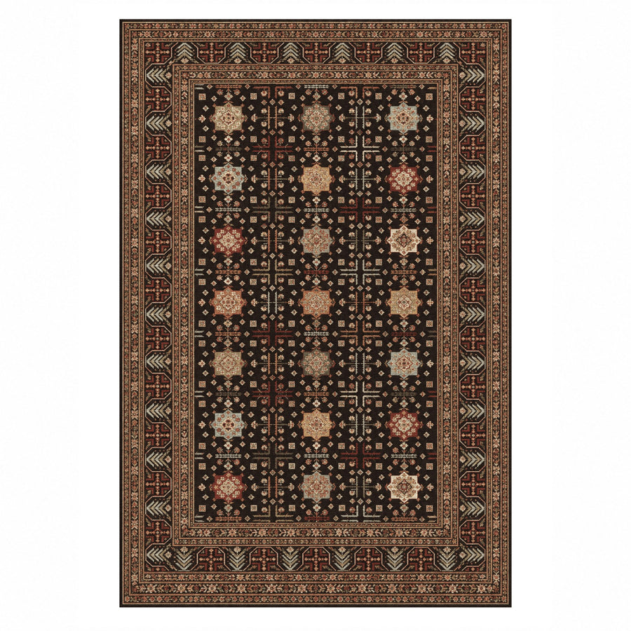 Ornamental Geometric Washable Rug — Colour Edit 2