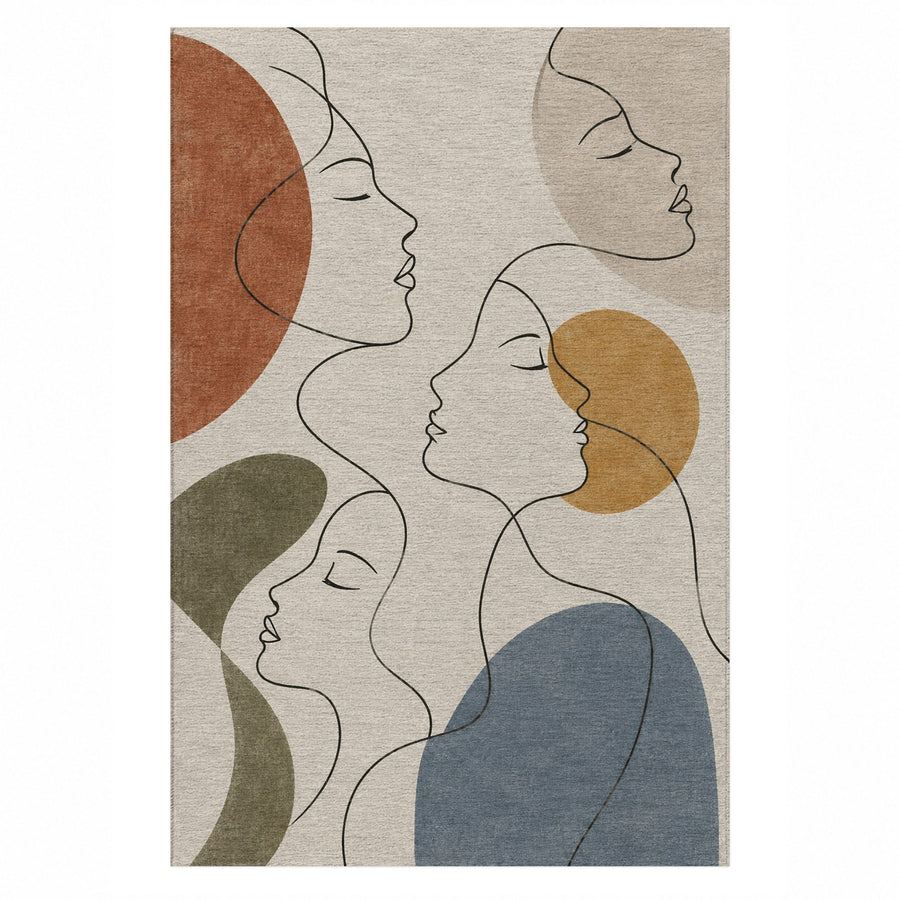 Quiet Profiles Washable Rug