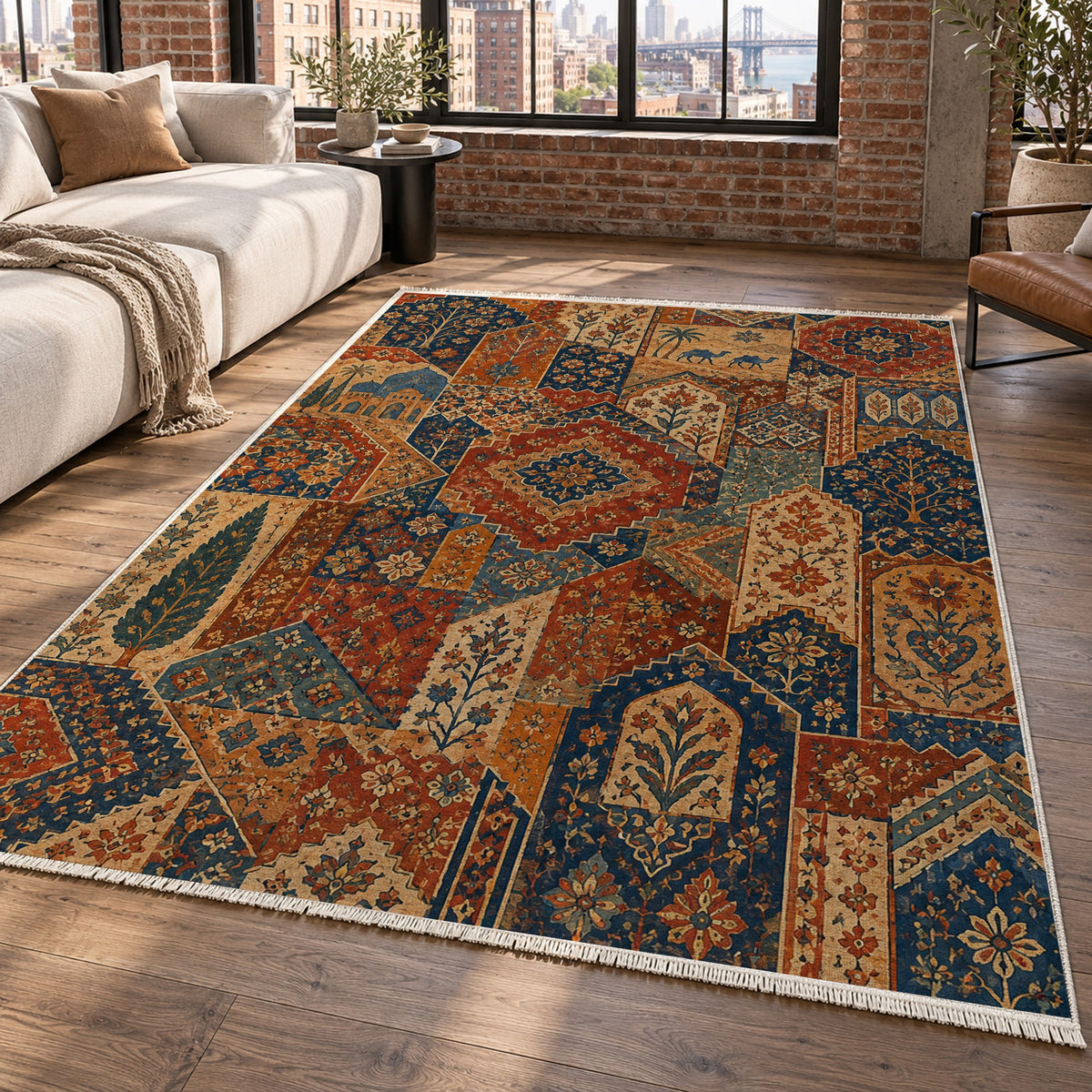 Spice Market Ethnic Washable Rug — new york living