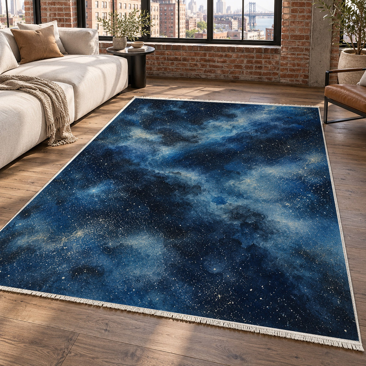 Stellar Dust Abstract Washable Rug — new york living