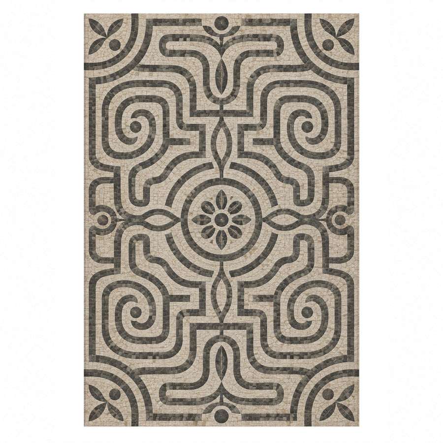 Stone Labyrinth Washable Rug