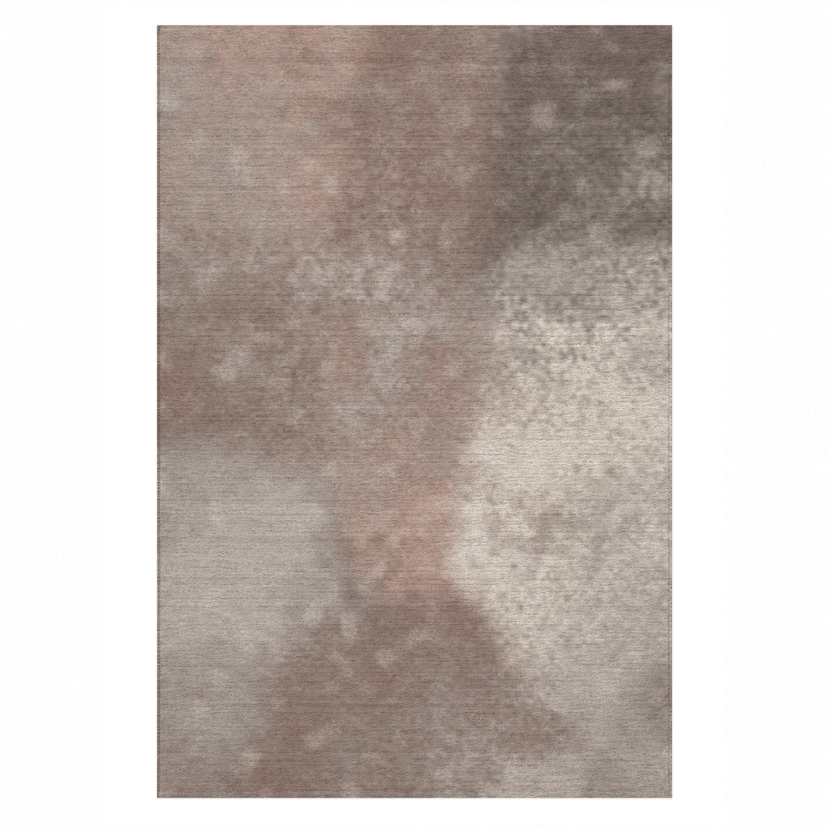 Strata Taupe Abstract Washable Rug — top view