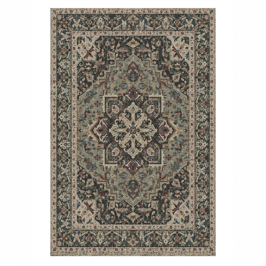 Vintage Heriz Washable Rug