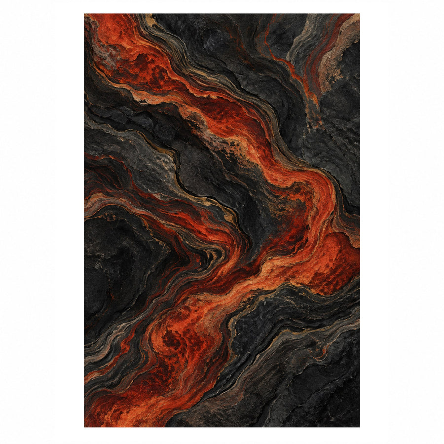 Volcanic Flow Washable Rug
