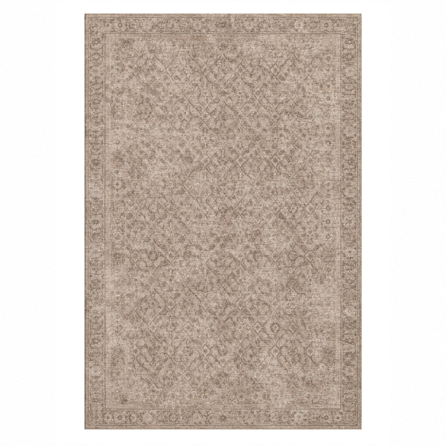 Washed Herati Washable Rug