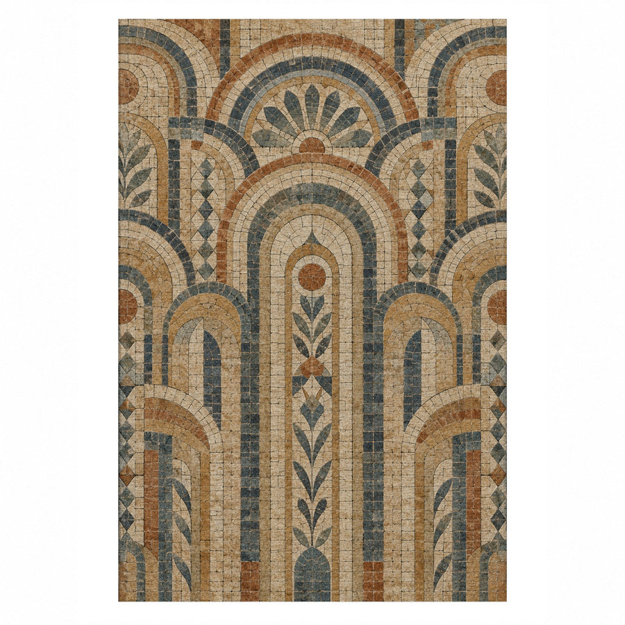 Weathered Arches Washable Rug