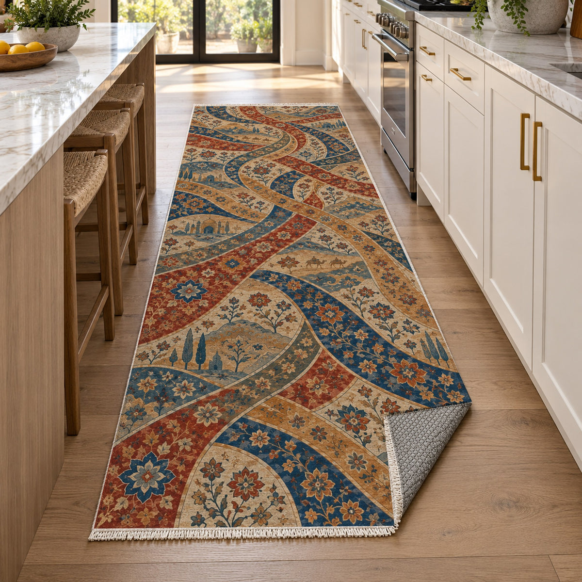 Woven Routes Ethnic Washable Rug — new york kitchen runner