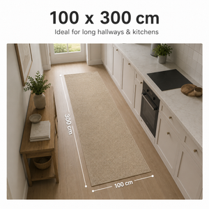 100 × 300 cm Läufer rug size shown in a room