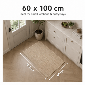 60 × 100 cm rug size shown in a room